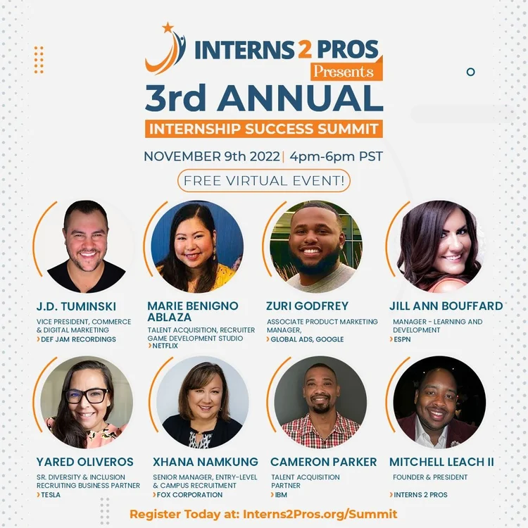 Interns 2 Pros Internship Success Summit