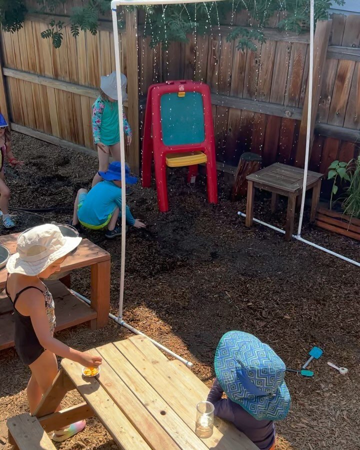 Last week brought some more scorching days, prompting a new sprinkler setup for the kids! They loved crafting pathways and creating a bark chip river. In between splashes, they happily fed the bunnies and chickens. Plus, we released butterflies fresh