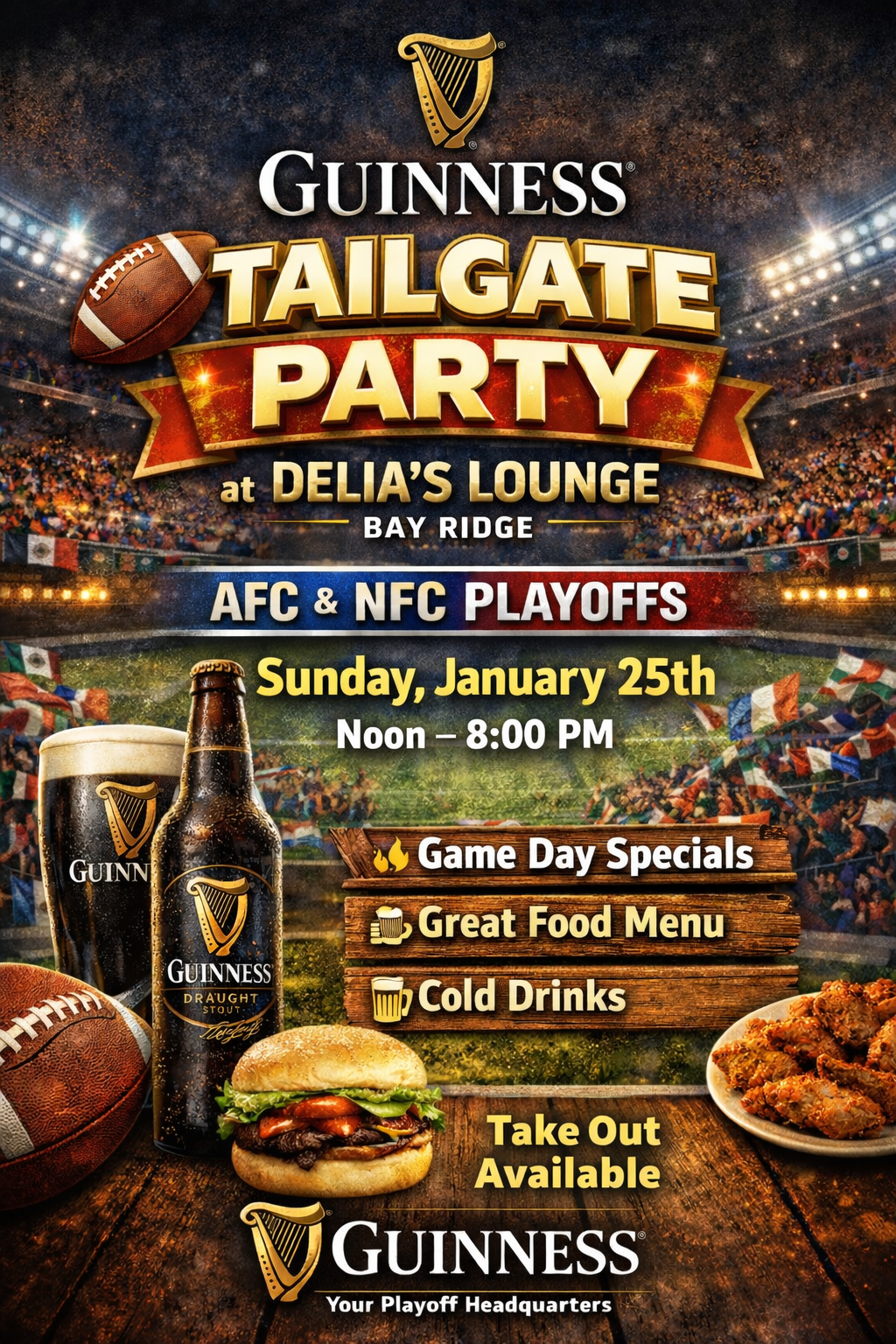 NFL Playoffs Tailgate Party