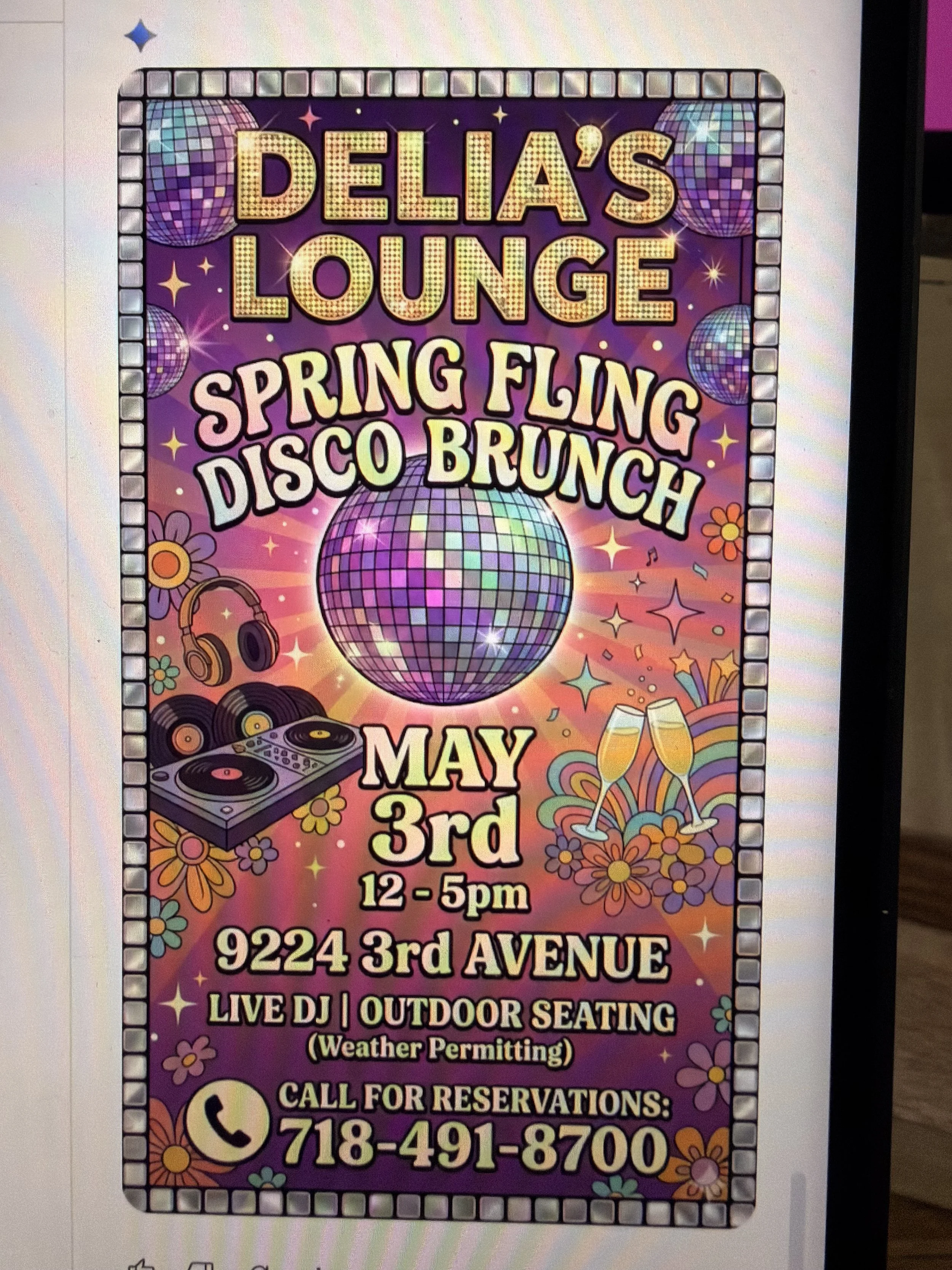 Spring Fling DJ Disco Brunch 