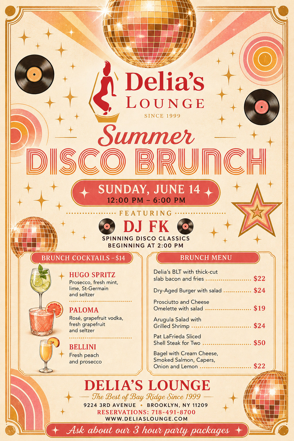 Delia's Summer Disco Brunch