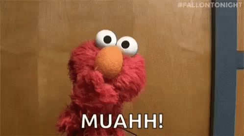 elmo blows kiss.gif
