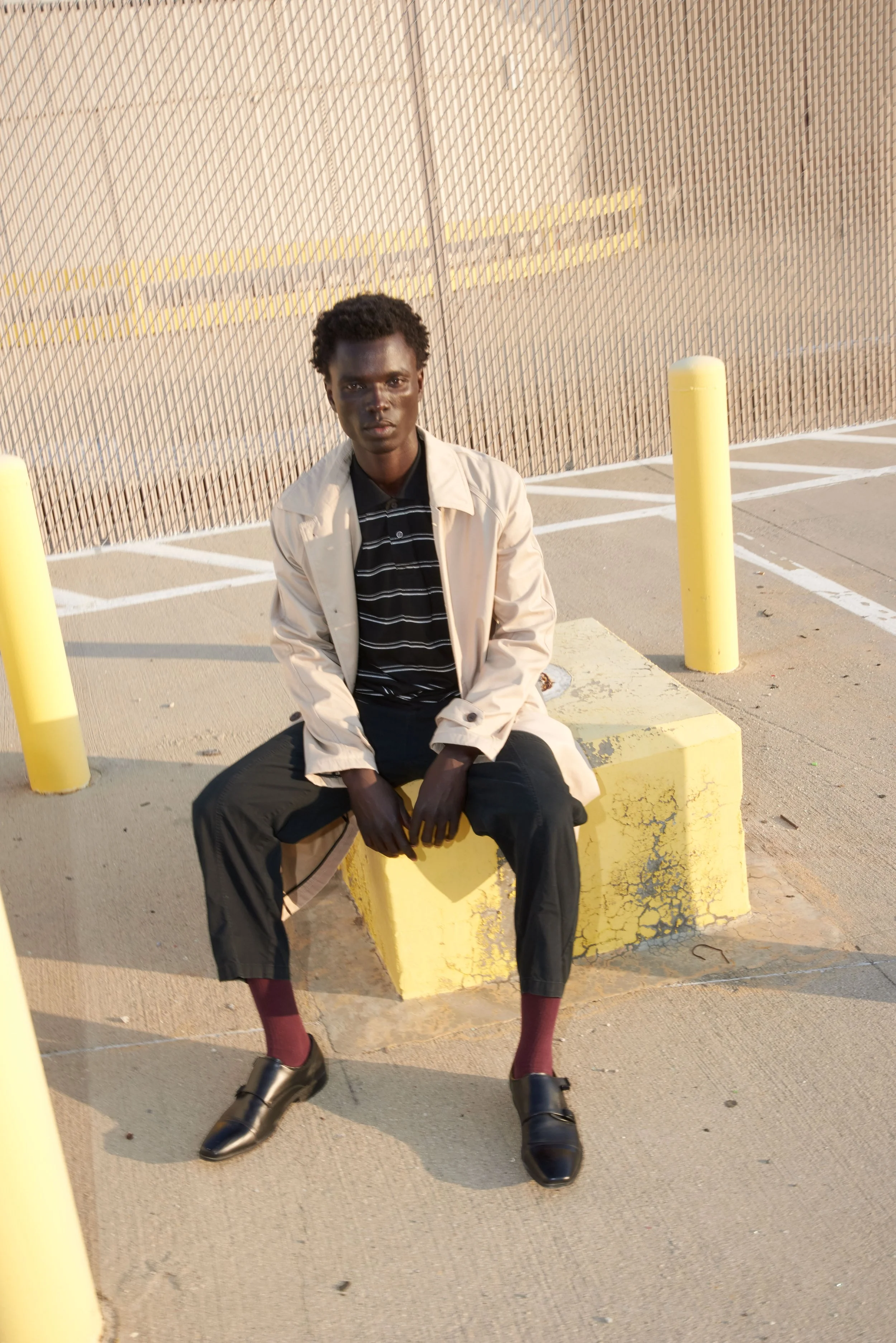 Portrait of George Okeny by fashion photographer Nik Williams