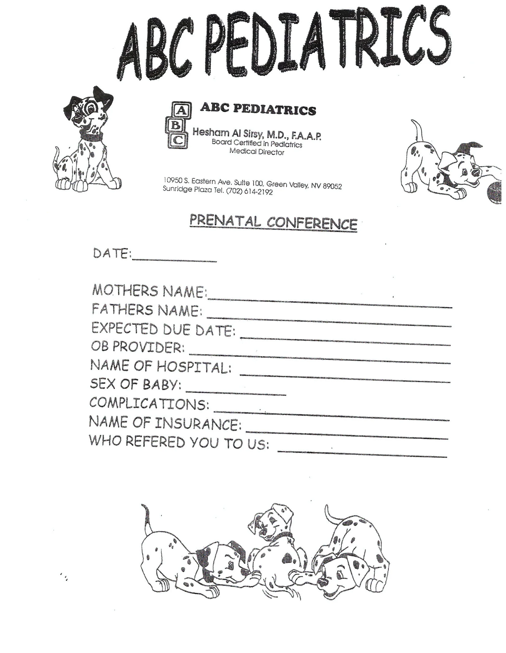 Forms — ABC Pediatrics