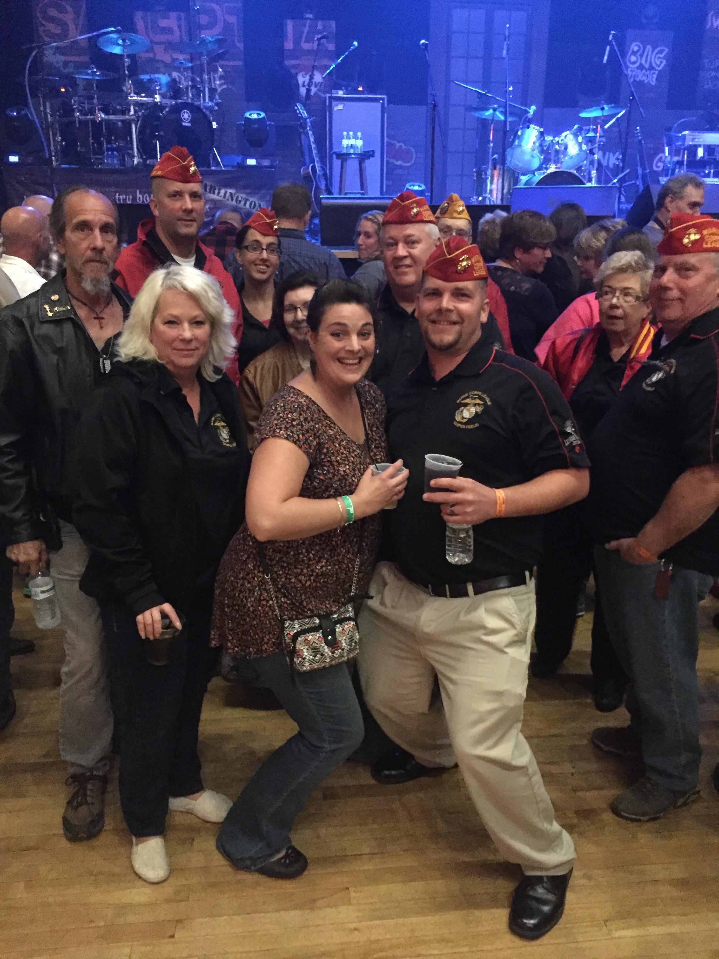  Detachment members and their spouses attended a Trace Adkins concert, in which they presented Mr. Adkins with a detachment polo shirt. 