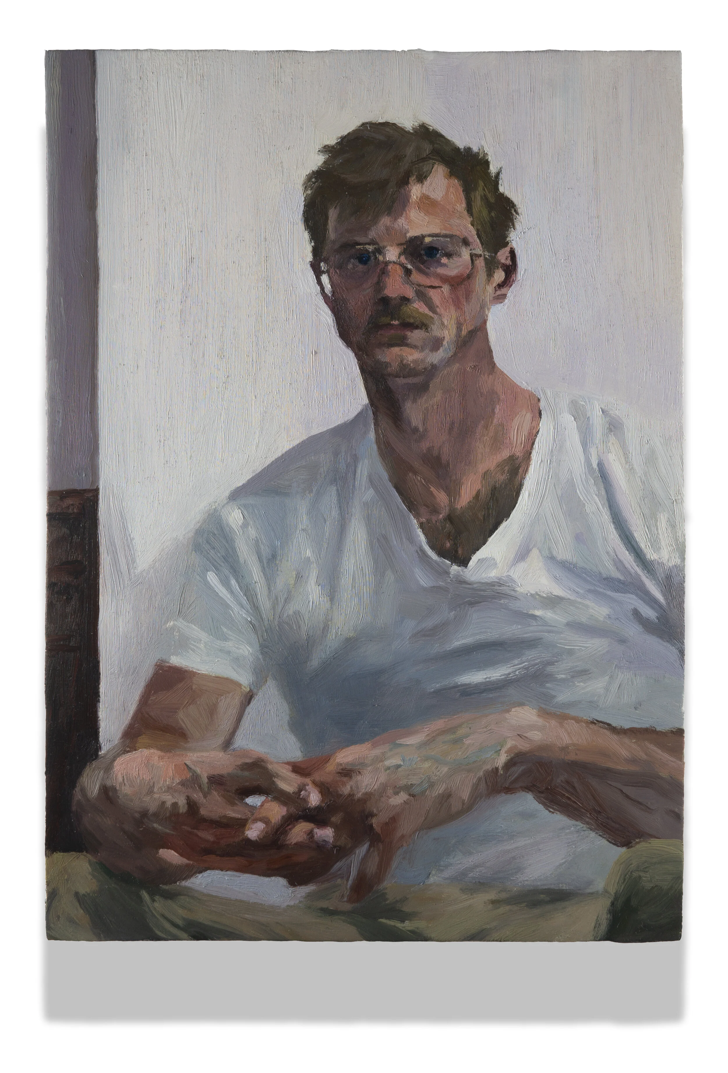 Self Portrait with Interlocked Hands