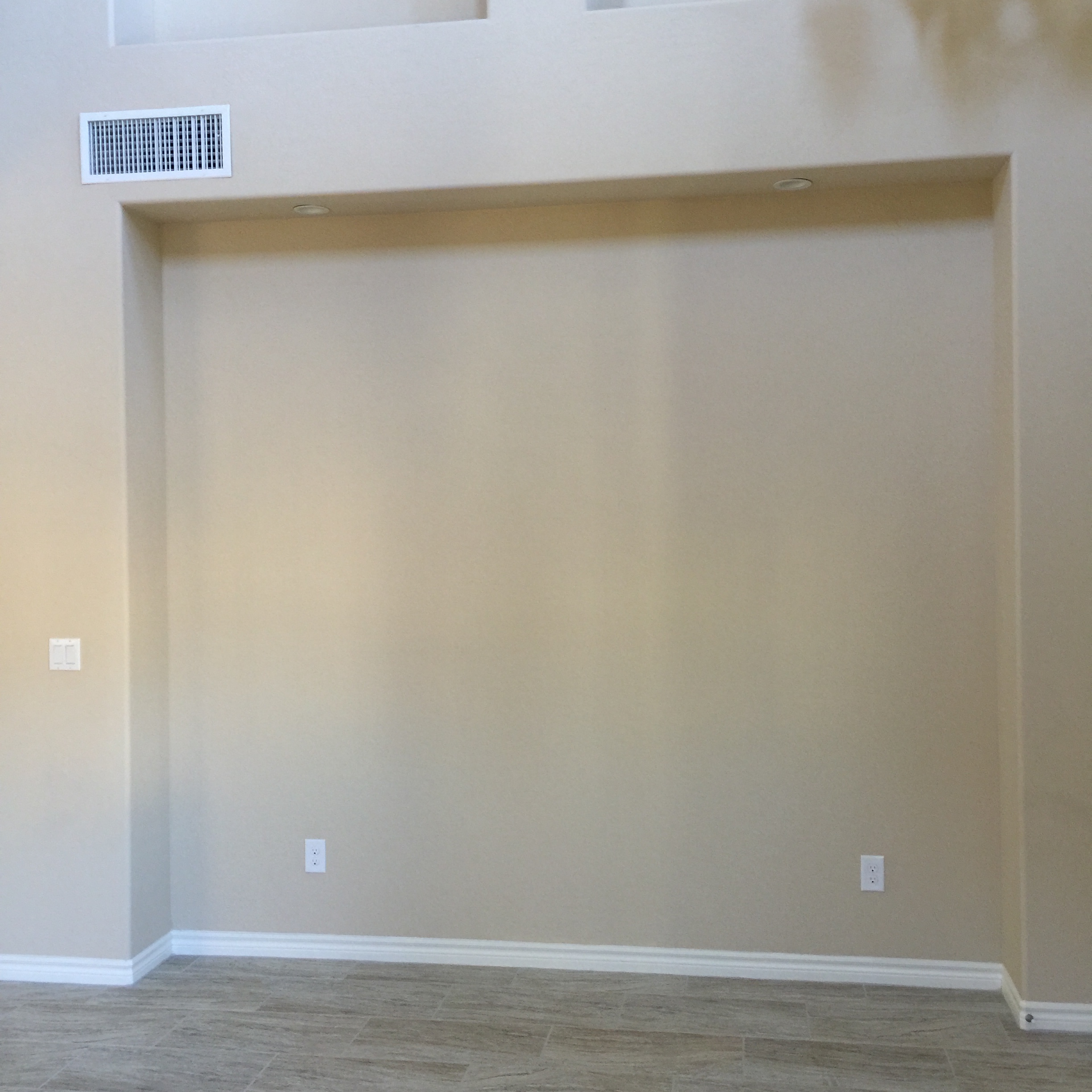  I knew I wanted to make a large impact and take advantage of the very tall and majestic ceilings. And that's what I did. 