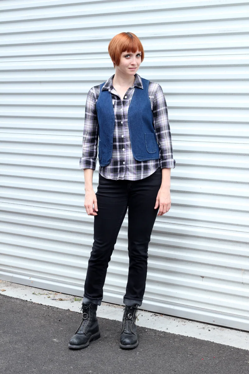 How to Style a Vintage Denim Vest for 