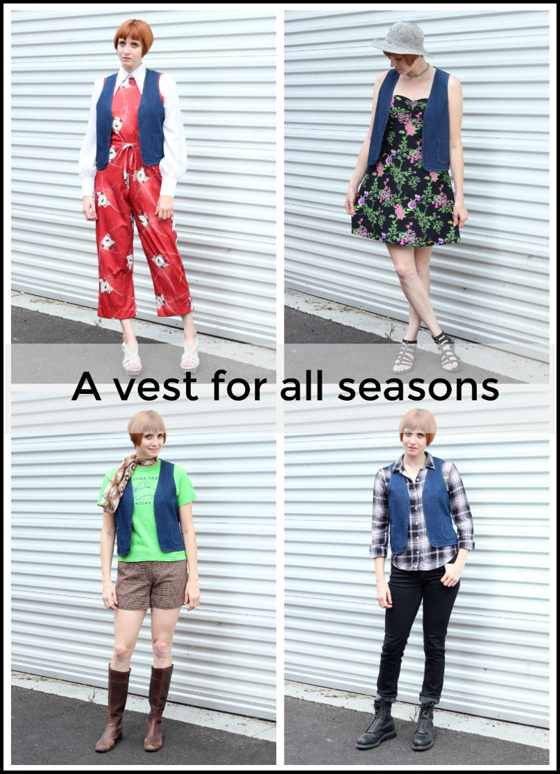 How to Style a Vintage Denim Vest for 