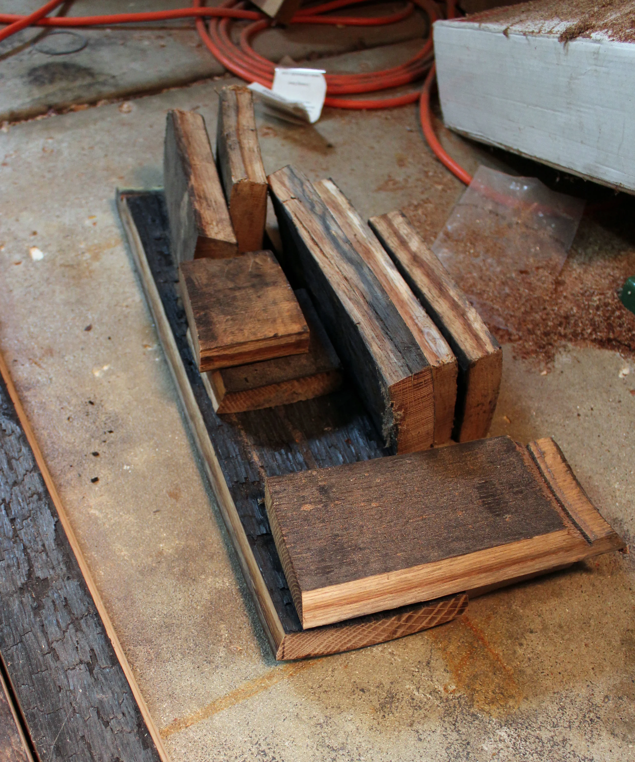 Jack Daniels Barrel Staves - some of these pieces were originally destined for BBQ smokers