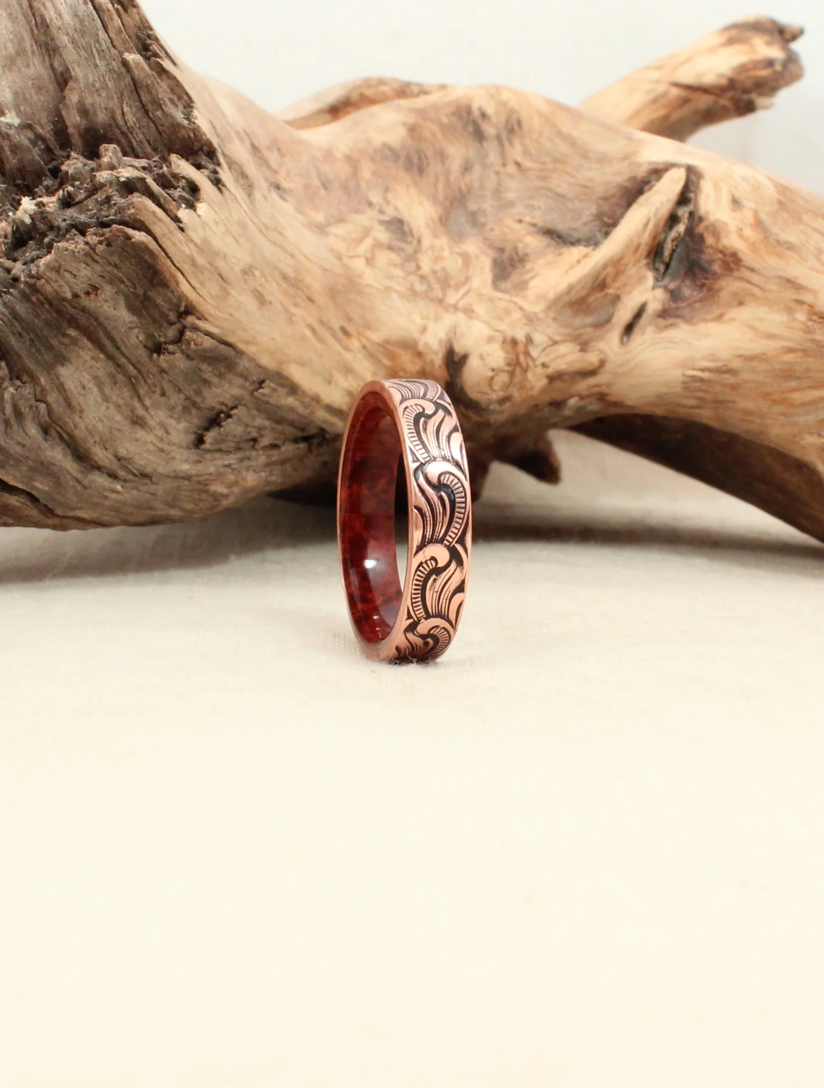 Amboyna Burl and Rusticated Copper