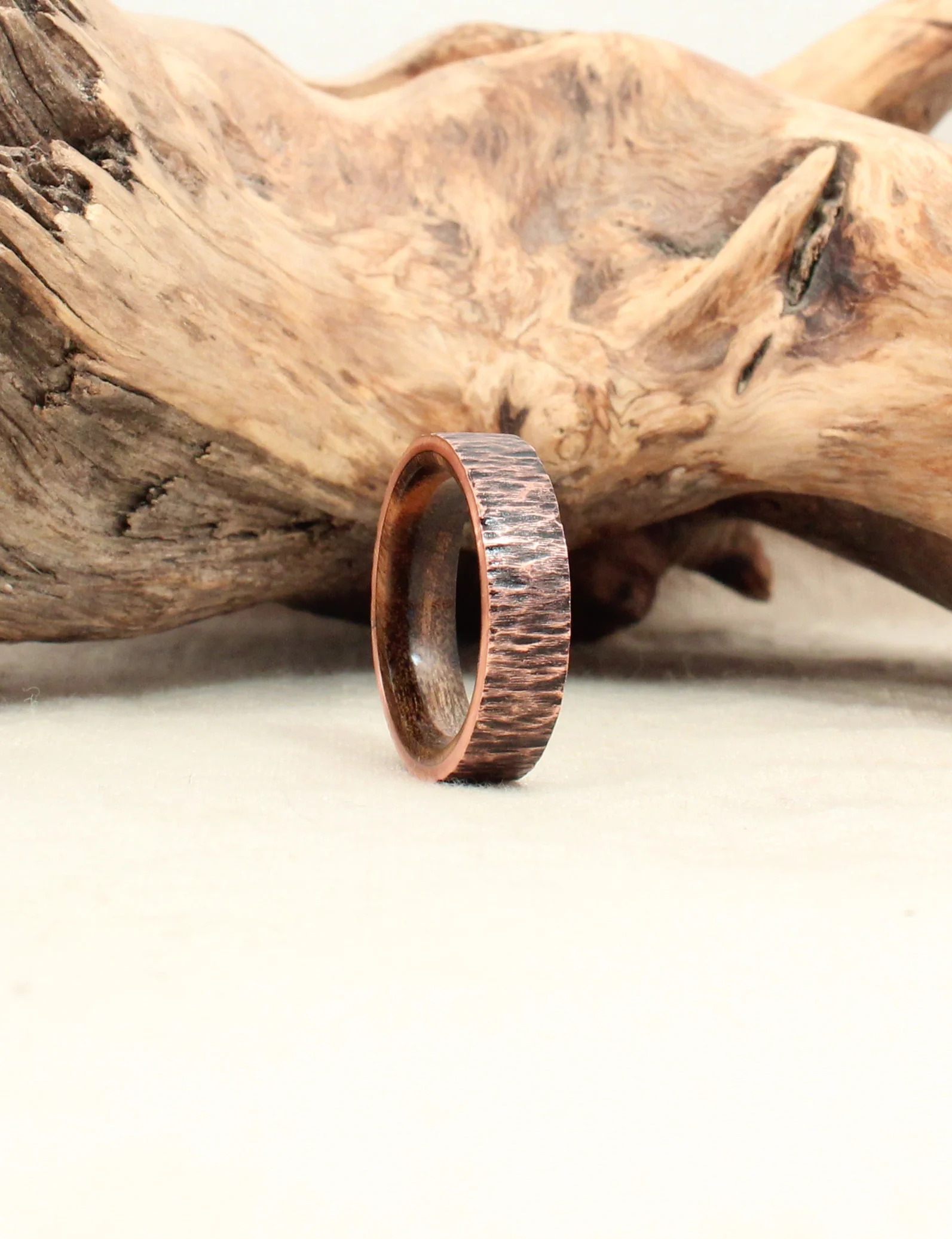 Pistachio and Rusticated Copper. Pistachio was chose because its green color foreshadows the color of copper oxide.