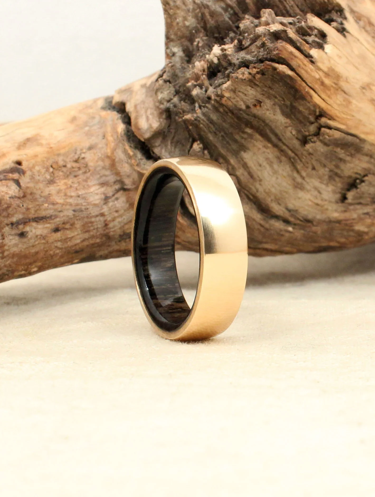 14k Gold and Ancient Russian Bog Oak
