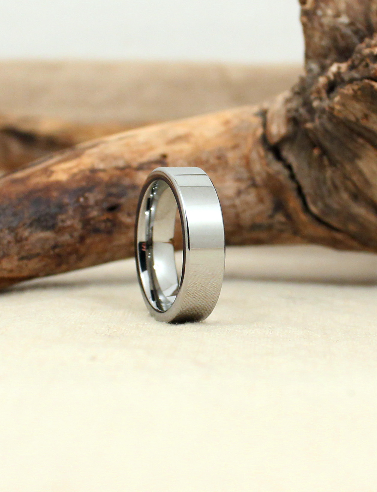 Solid Tungsten Carbide Ring — WedgeWood Rings