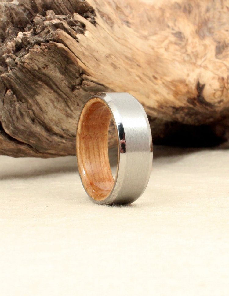 bourbon barrel oak ring wooden ring wedgewood