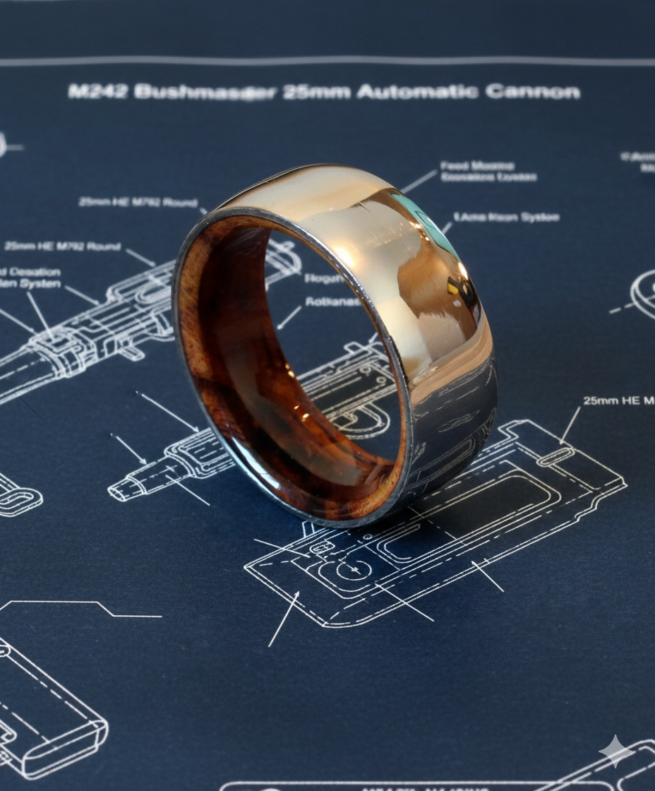 25mm HE Round and Sheesham Wood Ring