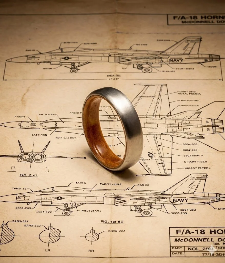 F/A-18 Exhaust Nozzle and Wood Ring