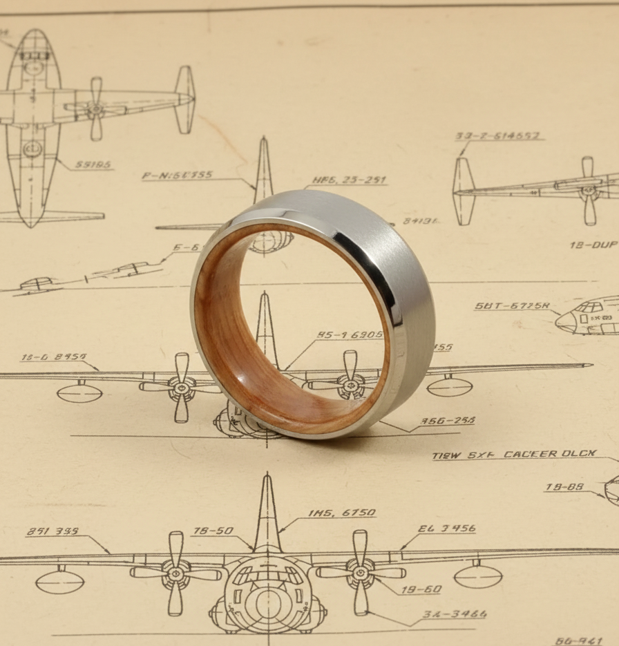 Custom C-130 Hercules Engine Mount and Whiskey Barrel Ring
