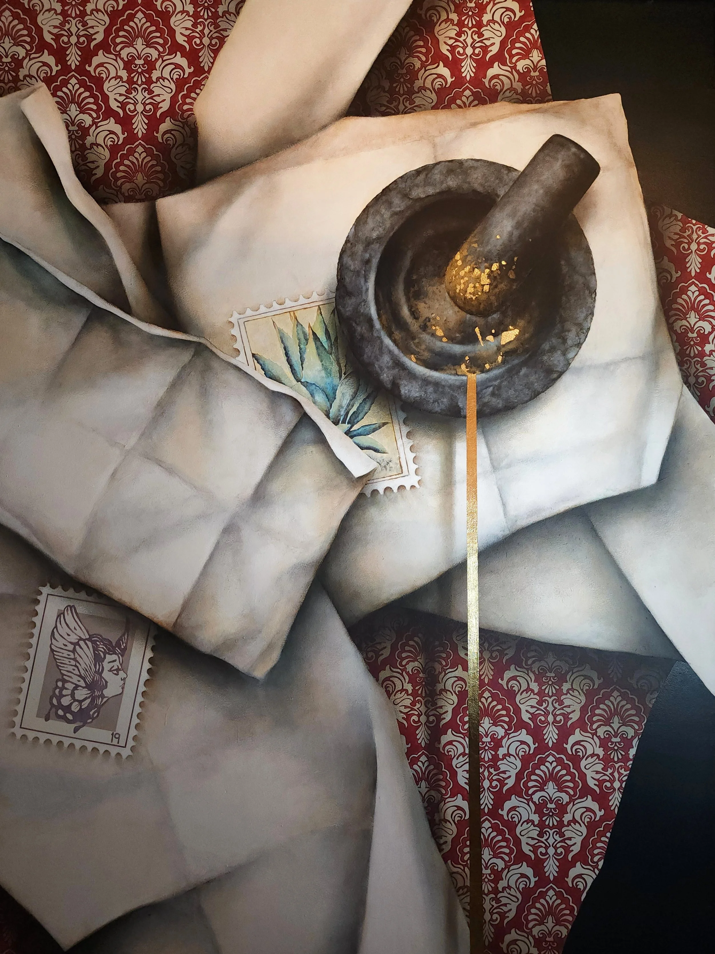  Detail: Mural in Barbaro Restaurant, Chicago. 2026. 