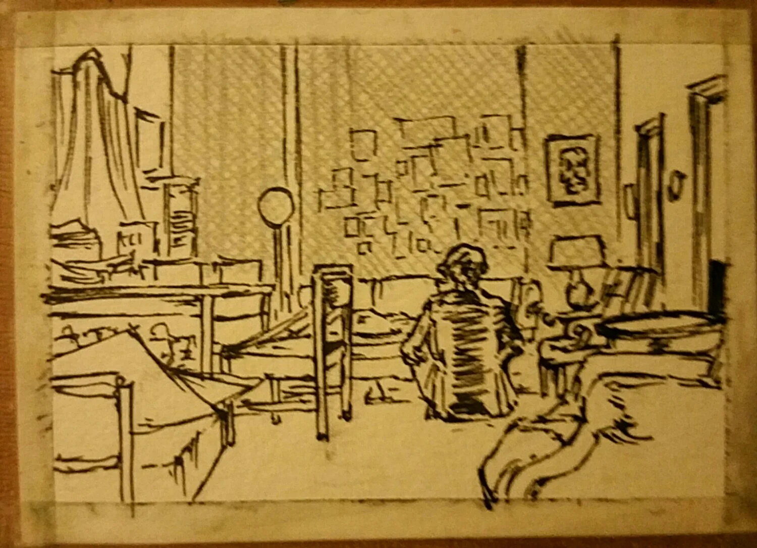 2.5 x 3.5", ink.