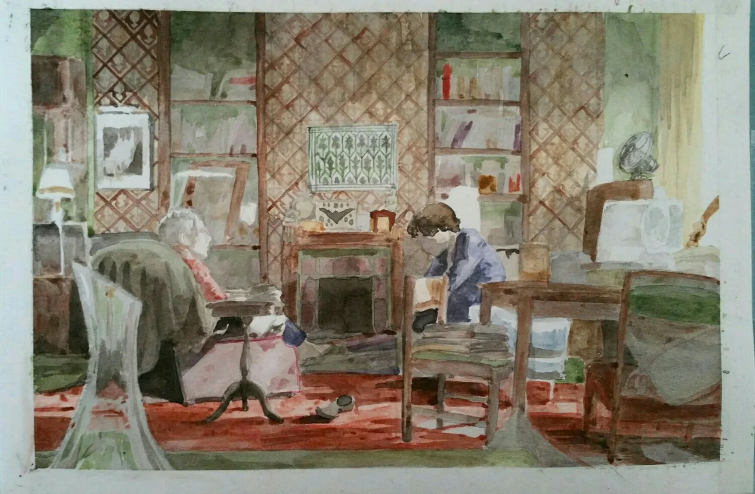 8 x 10", watercolor.