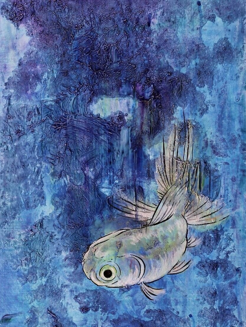 Silver Blue Goldfish Two