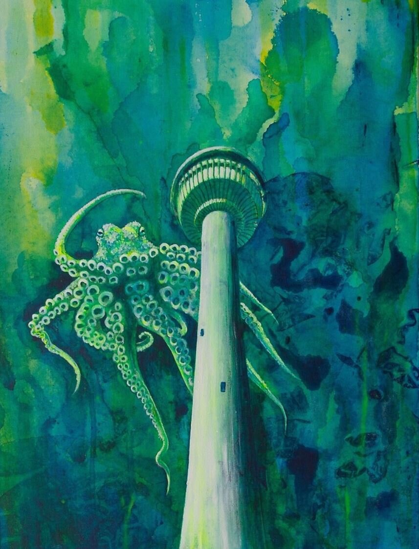 Octopus and the Calgary Tower