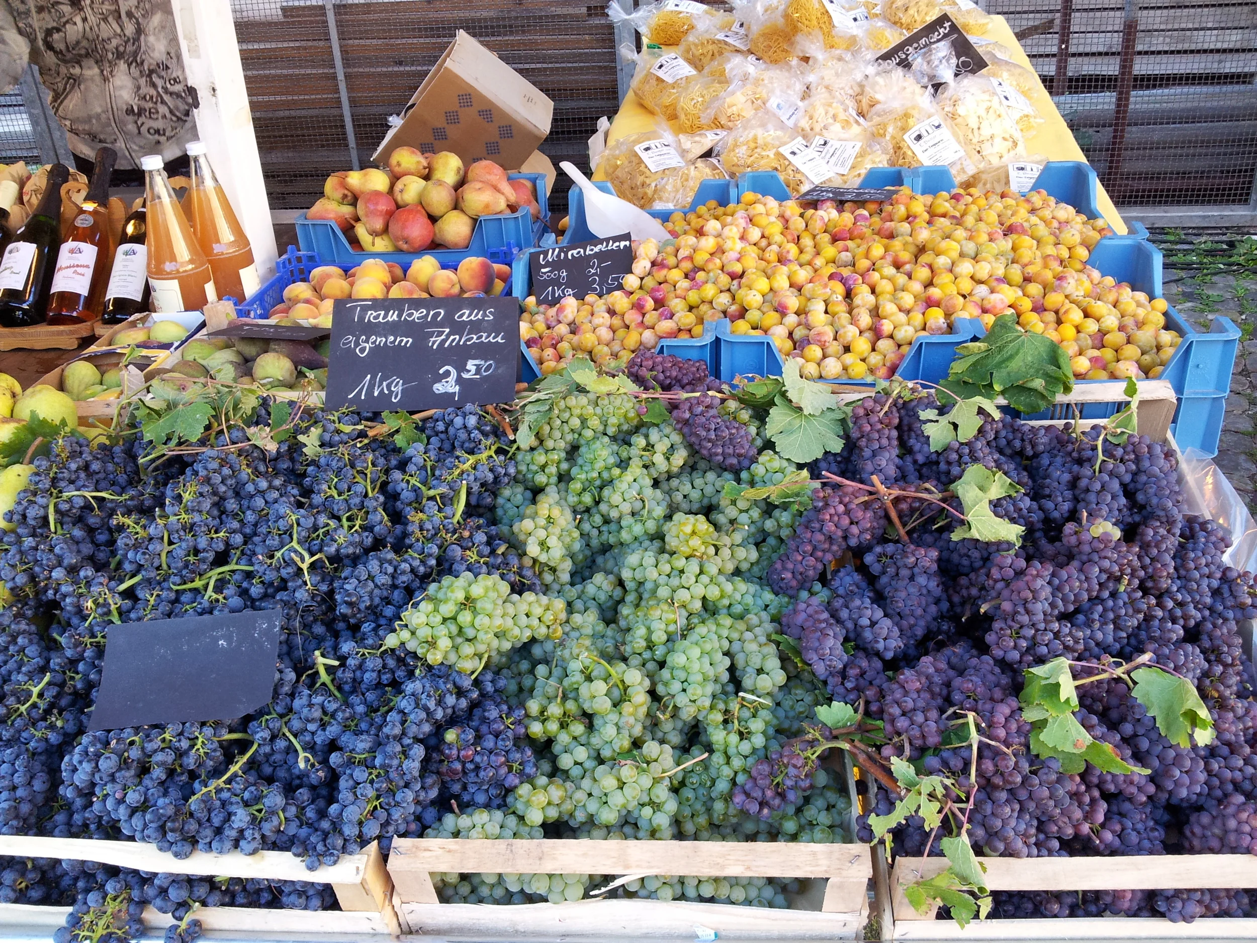 At the local markets in Freiburg