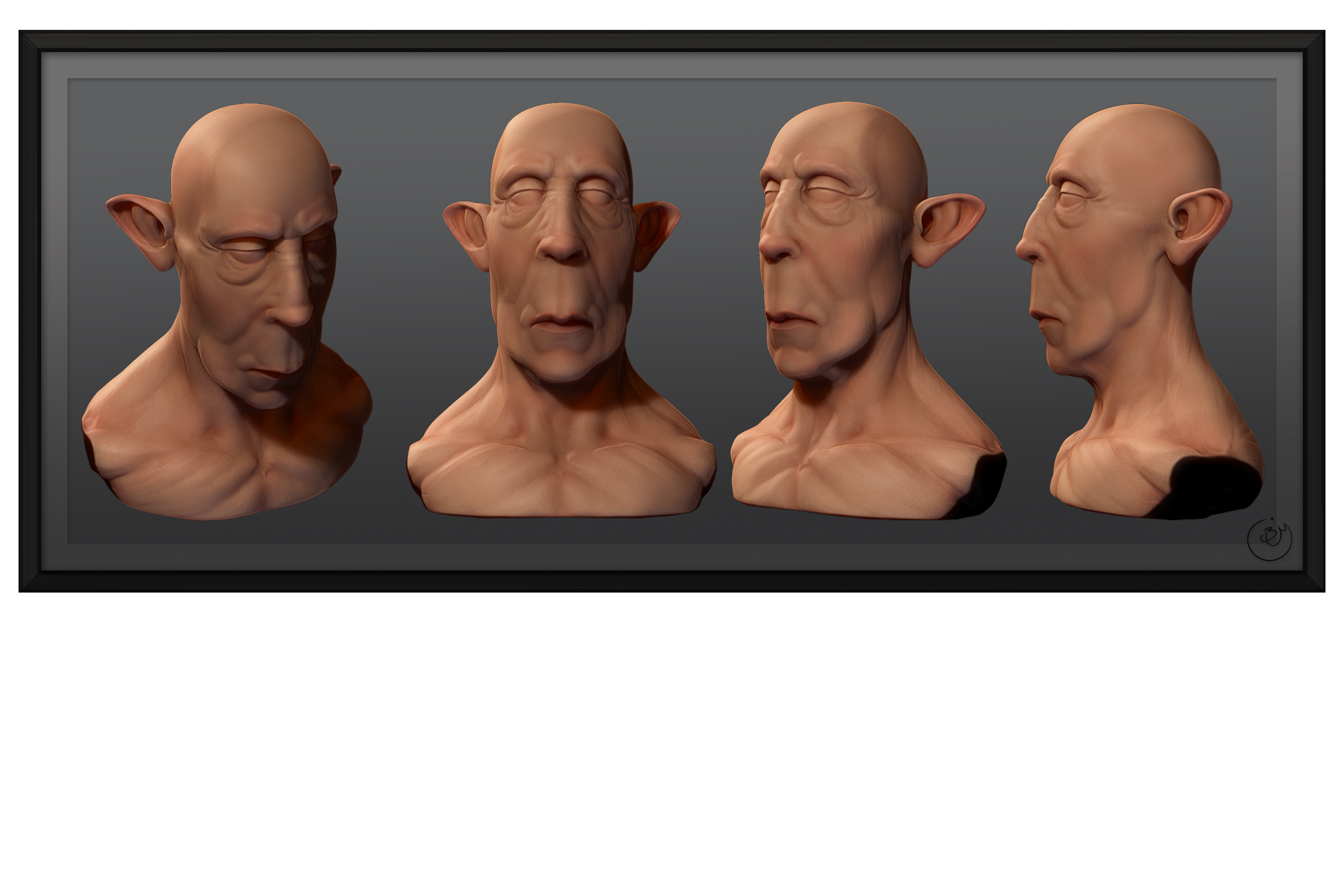 Tall Headed Bust