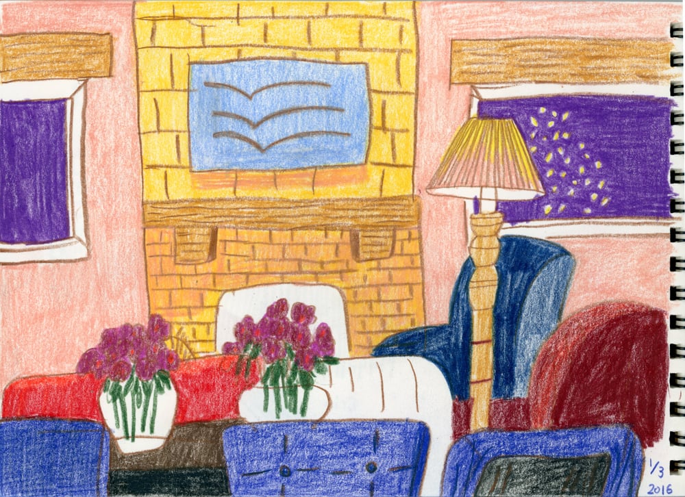 the living room where we share talks and play games