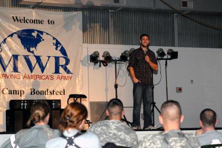 Performing for the troops - Kosovo
