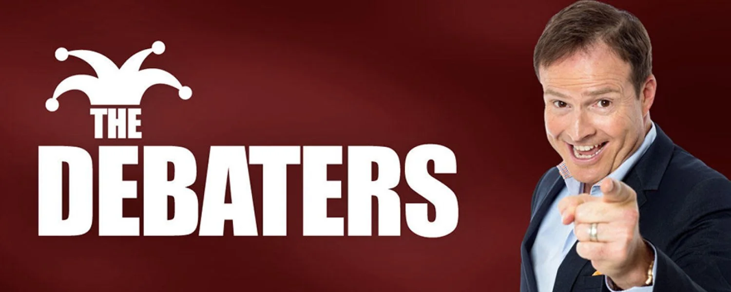 Myles performing on CBC's The Debaters live taping