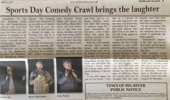 Shellbrook Comedy Show Review