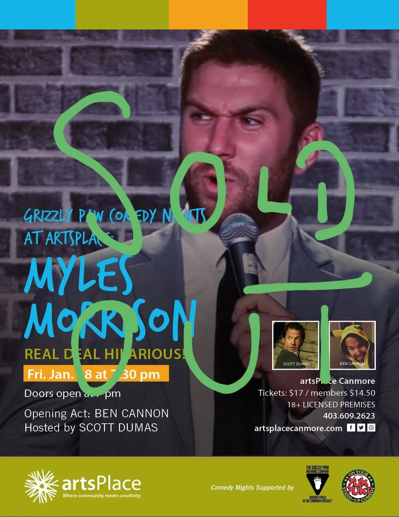 Myles @ Arts Place Theatre - SOLD OUT!