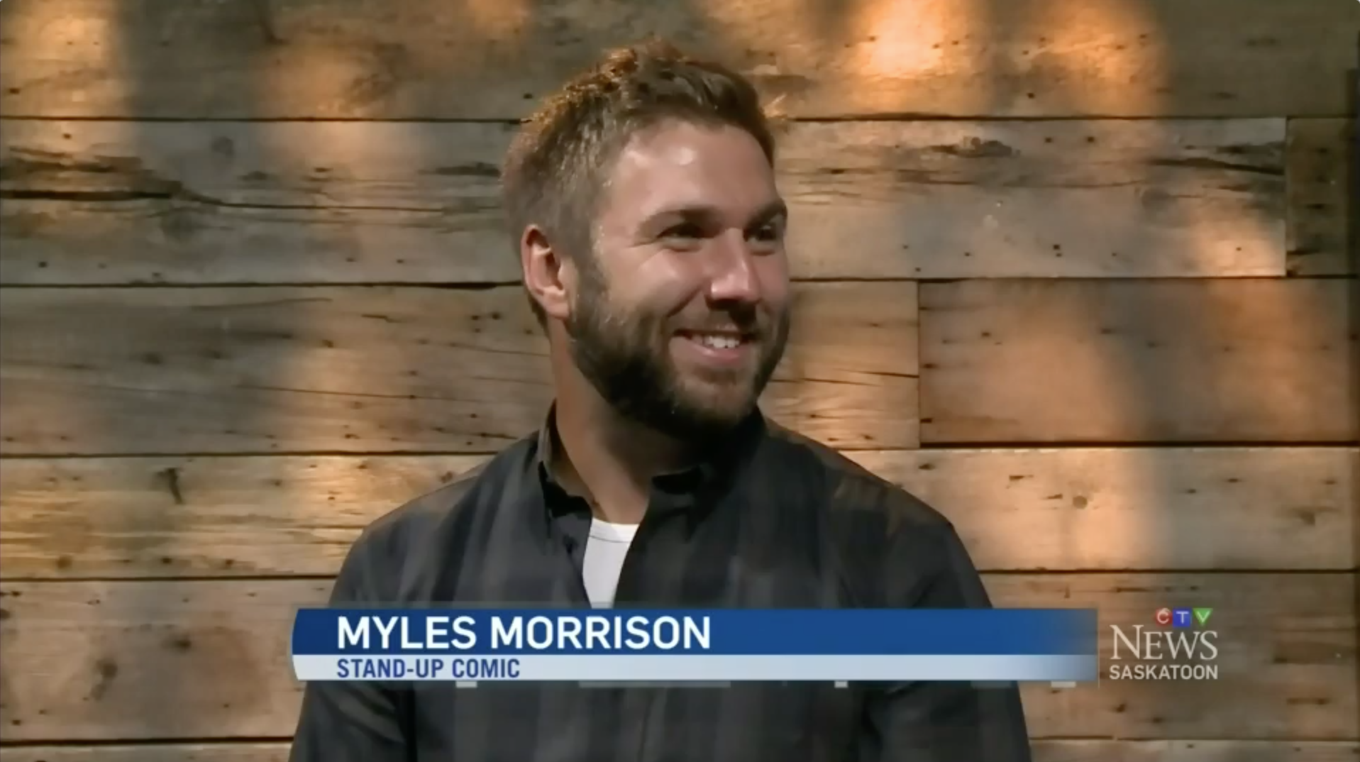 Myles' CTV "Top Comic" interview