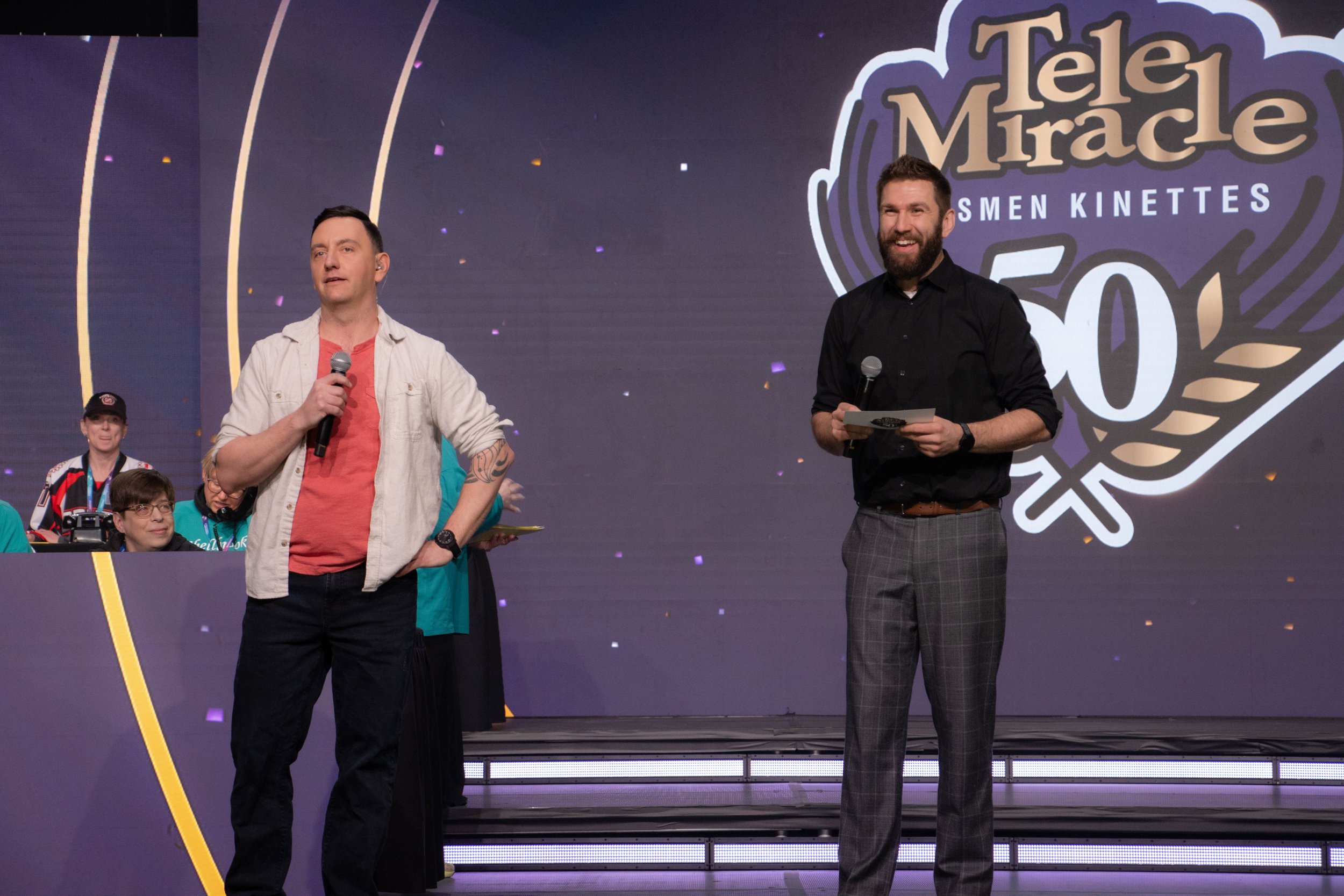 Matt Donlevy & I - co-hosting the 50th annual Telemiracle on CTV