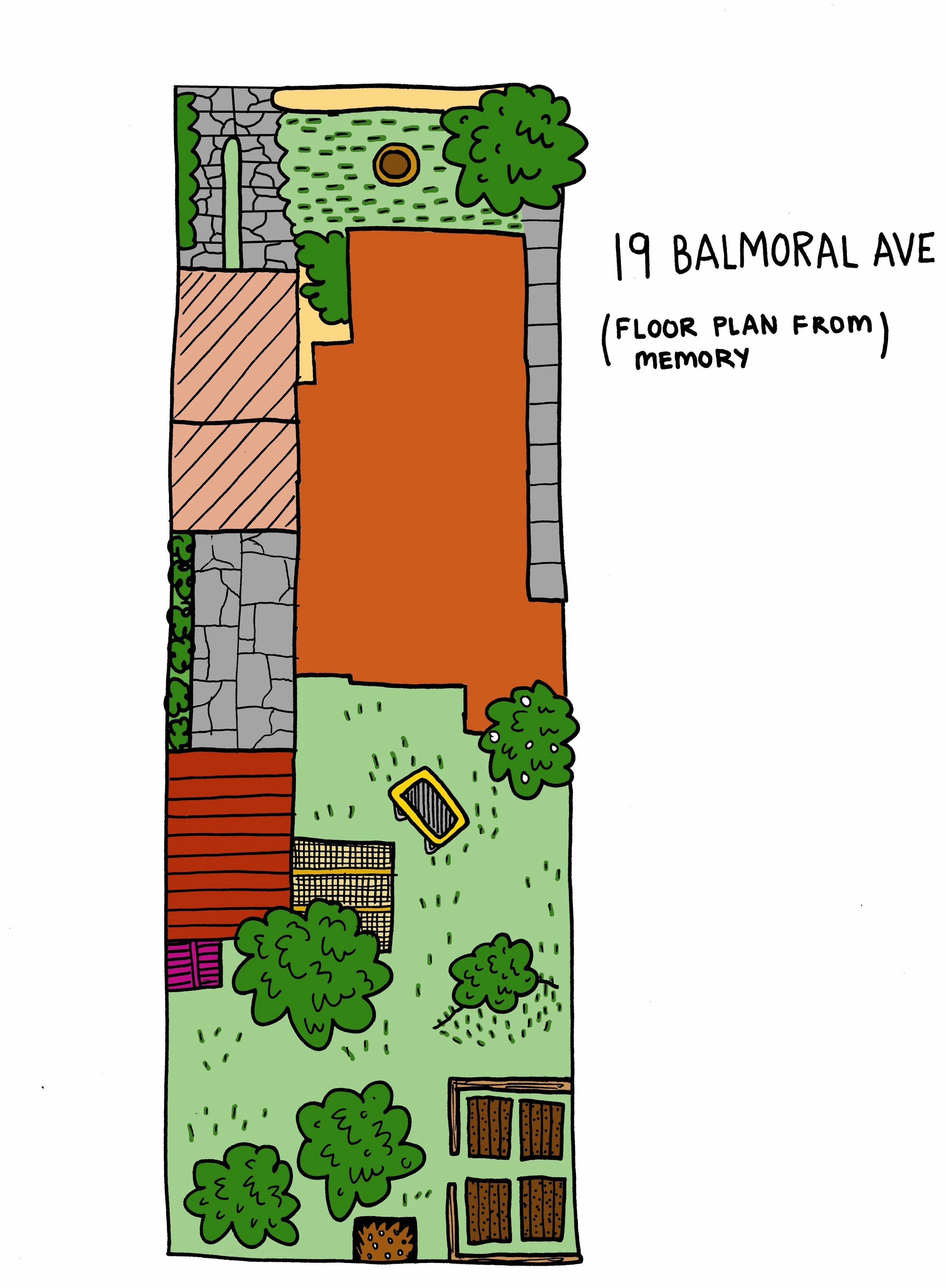 This house also backed onto the neighbourhood park. Perfect suburban living for a kid. 