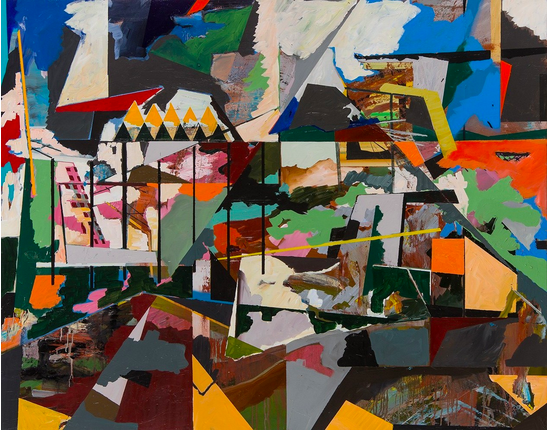  Untitled , 2015Acrylic and spray paint on canvas160x128 cm62.4x49.9 inches