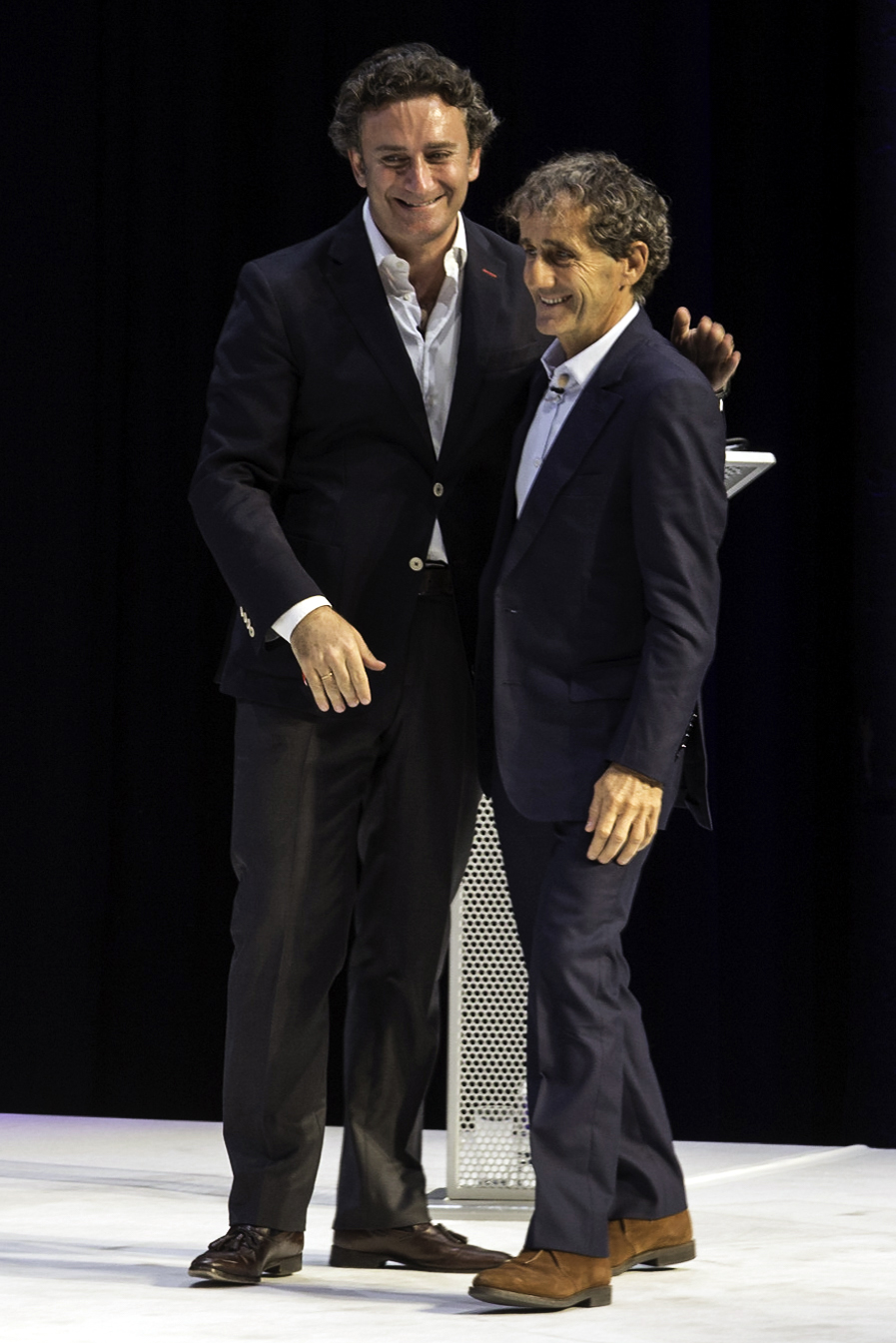 Alain Prost & Alejandro Agag - Formula-e launch, Roundhouse