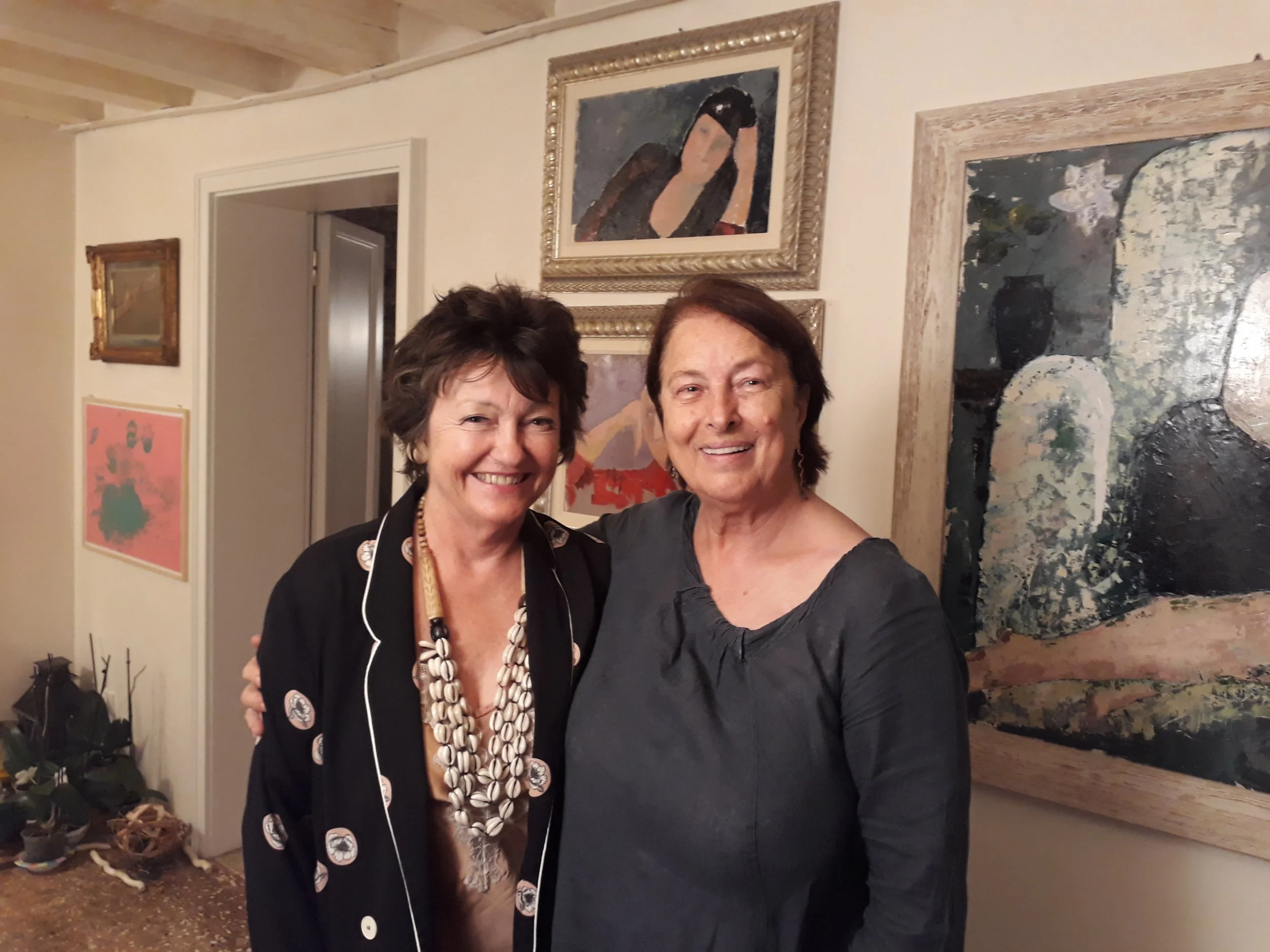 Susie with Giuliana Grando, Psychologist & Psychotherapist, Venice 2018