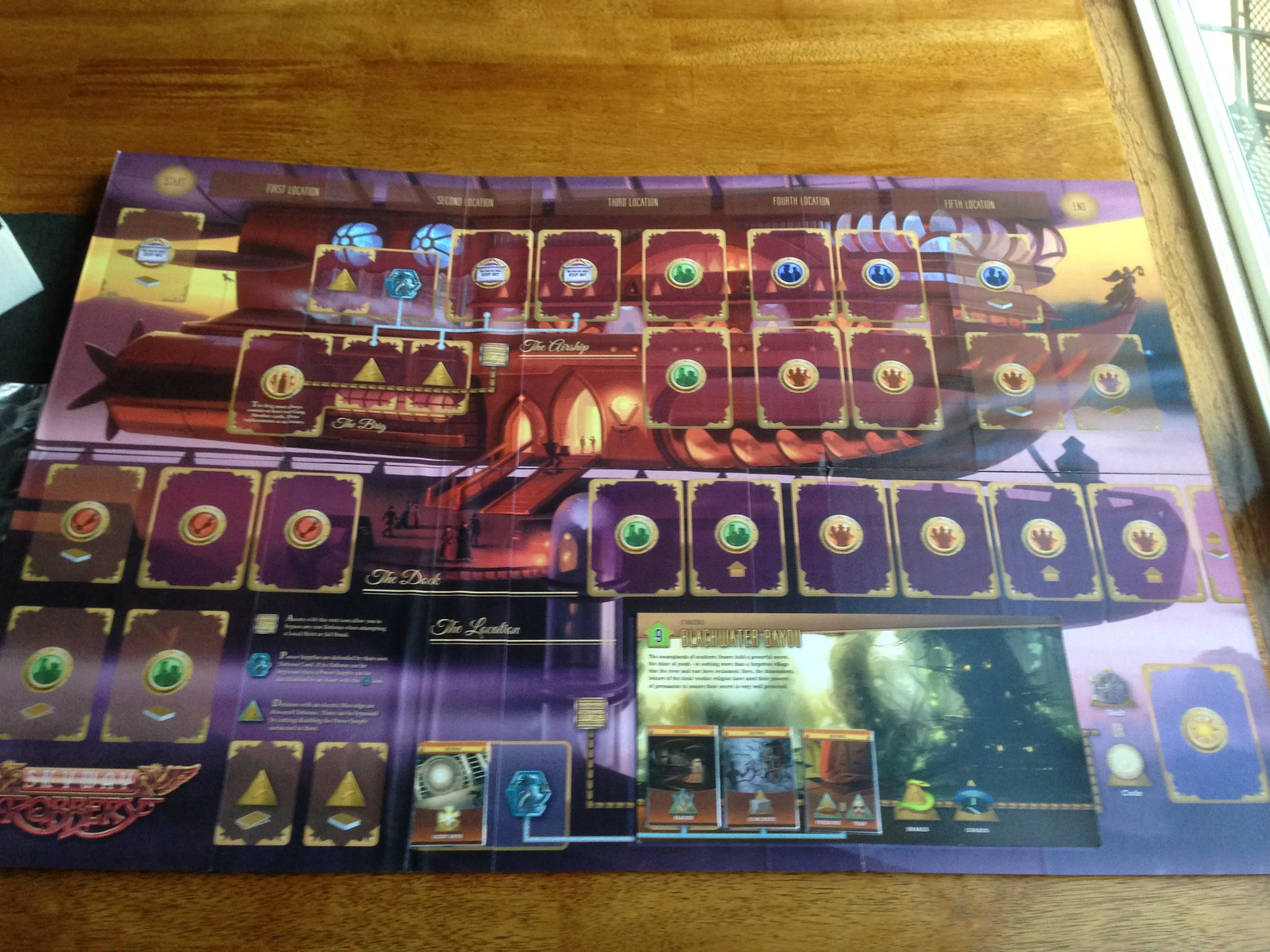 Prototype board--just look at all those spaces for cards!