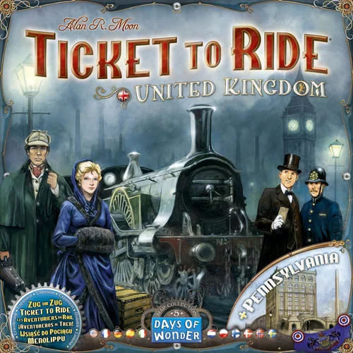 Days of Wonder Releases Ticket to Ride Map Collection 5: UK and Pennsylvania