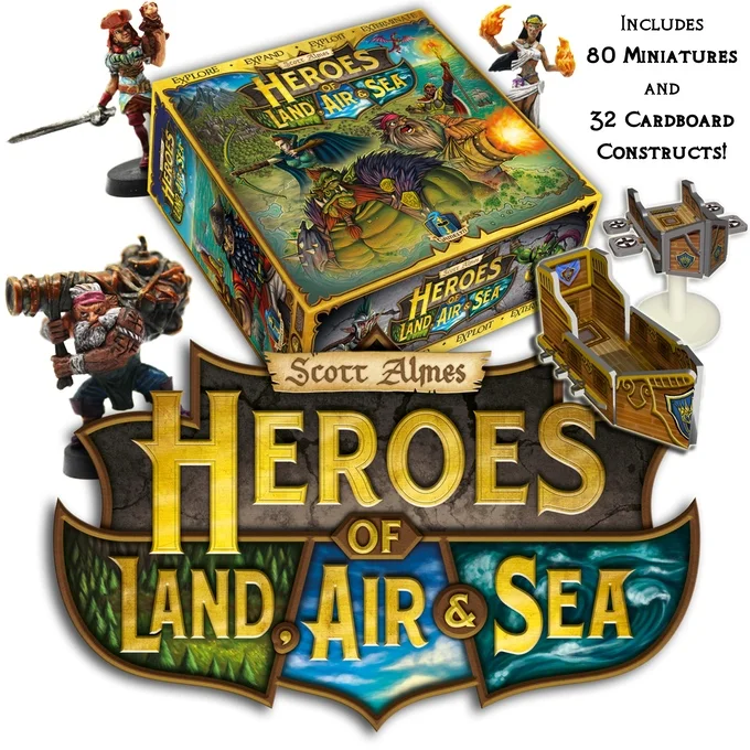 Not Tiny...But Epic--Gamelyn Games launches Heroes of Land, Sea, and Air on Kickstarter