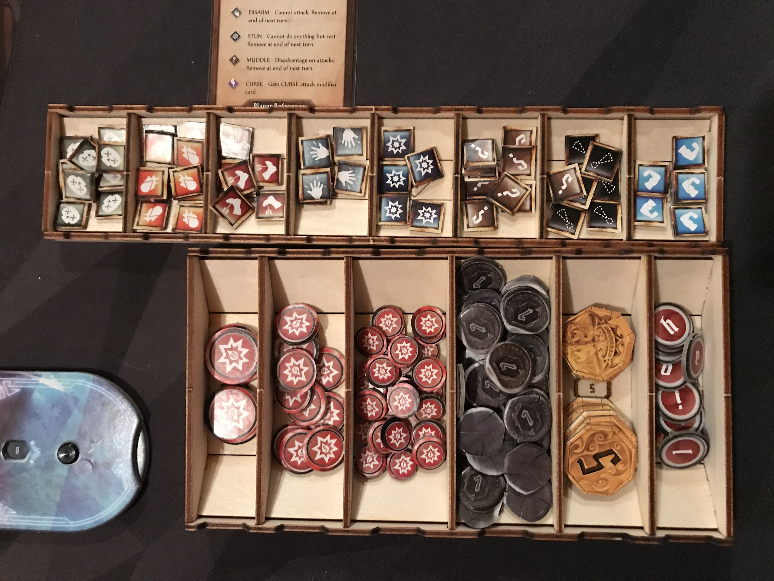 Gathering Gloom--A Single-Take Review of the Broken Token Gloomhaven  Organizer — Theology of Games