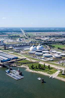  Aerial photo of the Port of Greater Baton Rouge Deepwater Complex 