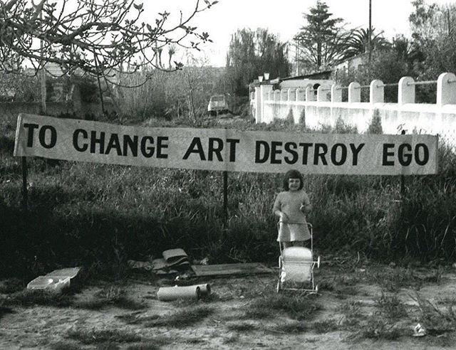 👁 Ben Vautier, To Change Art Destroy Ego, 1965