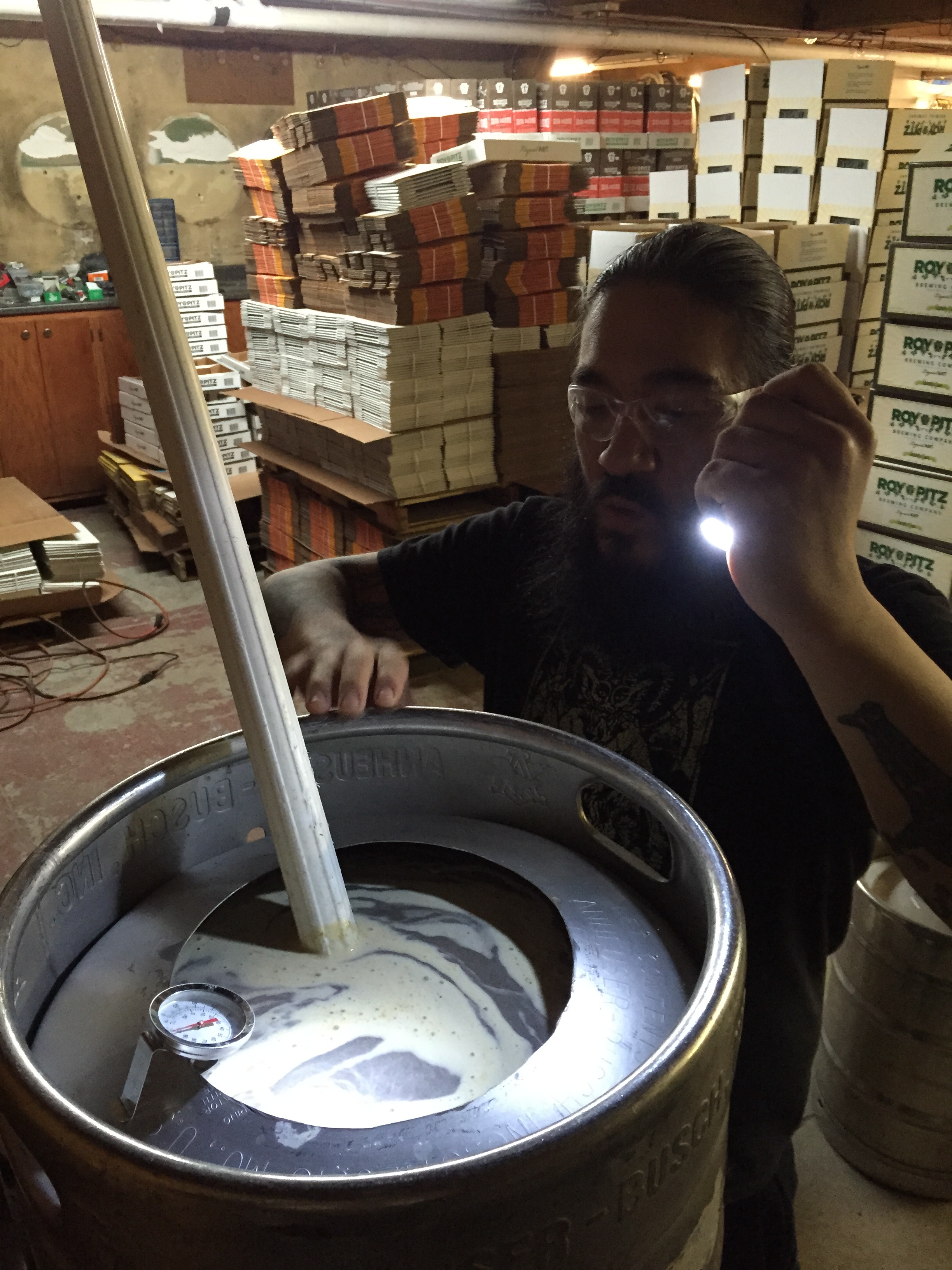 Berto cooking up Orange Blossom Honey