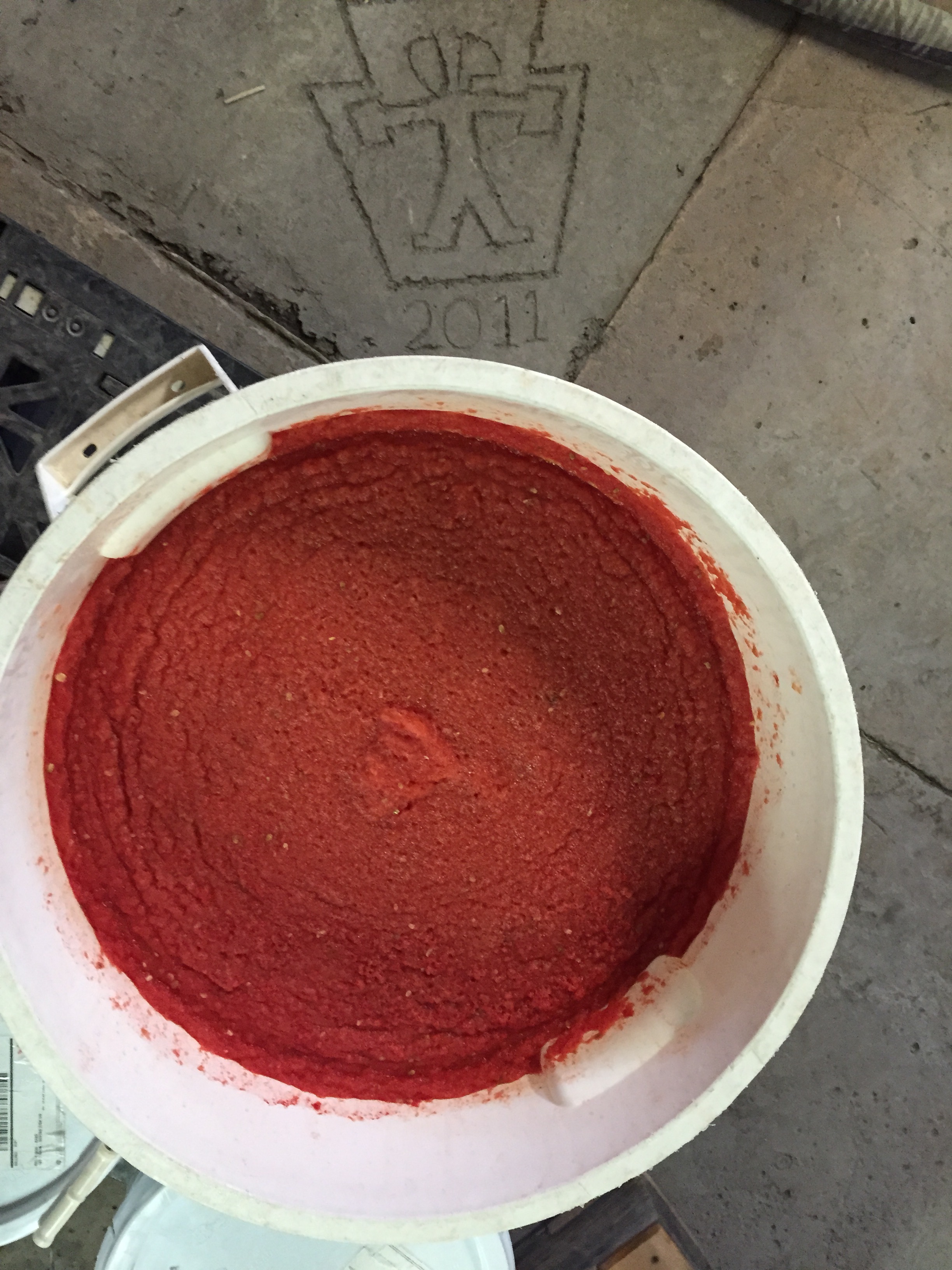 This is the puree we create by hand