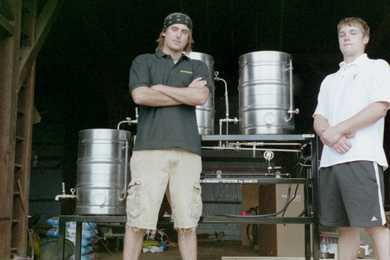 I remember this tough guy photo shoot with Ryan & Jesse when we first got the Sabco, the piece of equipment that launched Roy-Pitz.