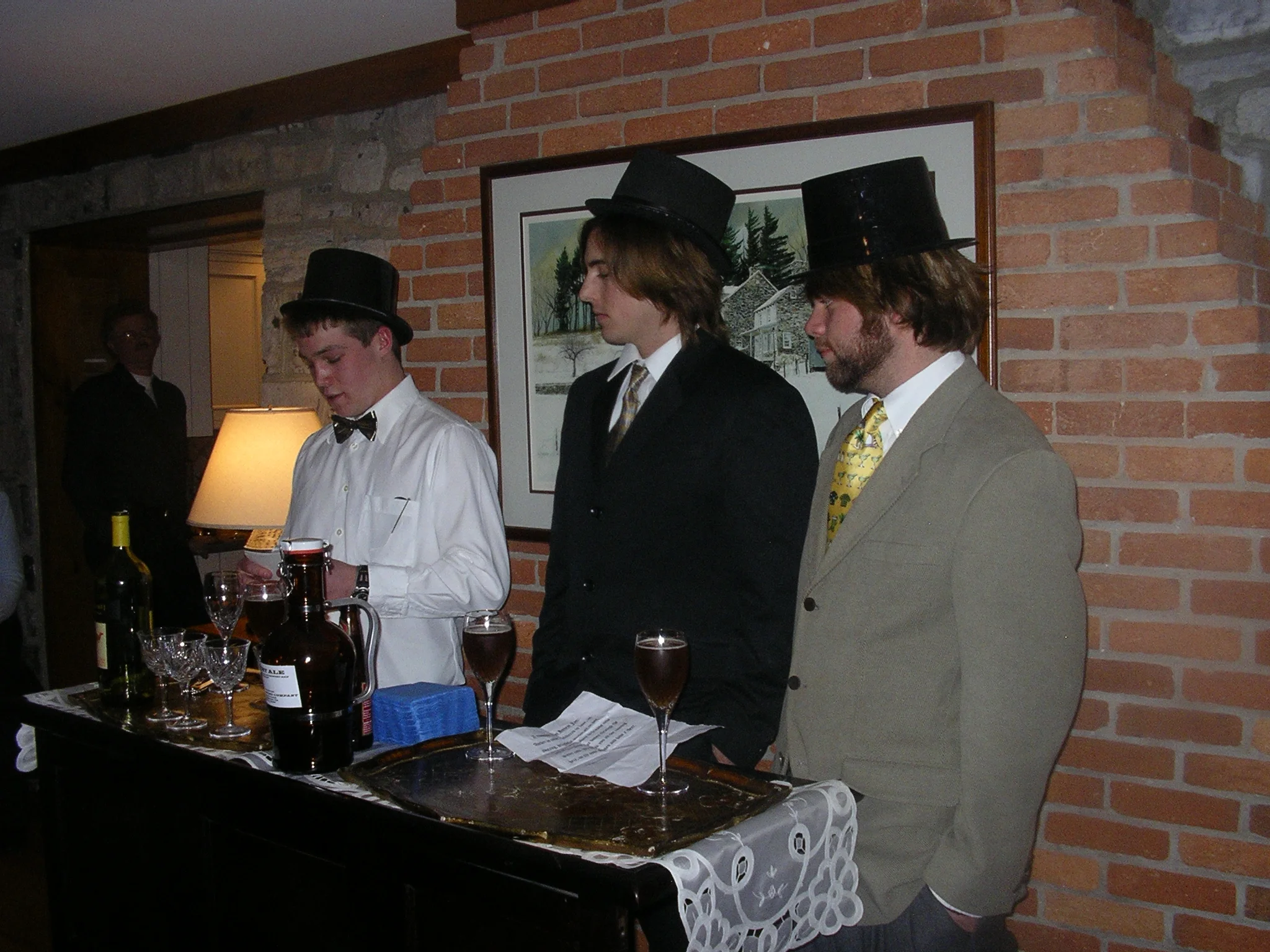 A Christmas Social, soliciting investors probably, in the days before it was a reality.